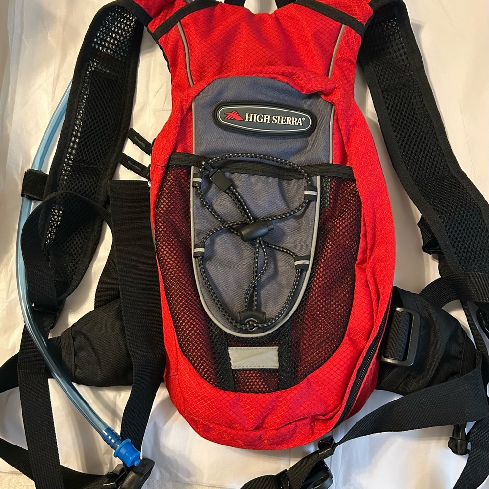 High Sierra Red and Black Hydration Pack